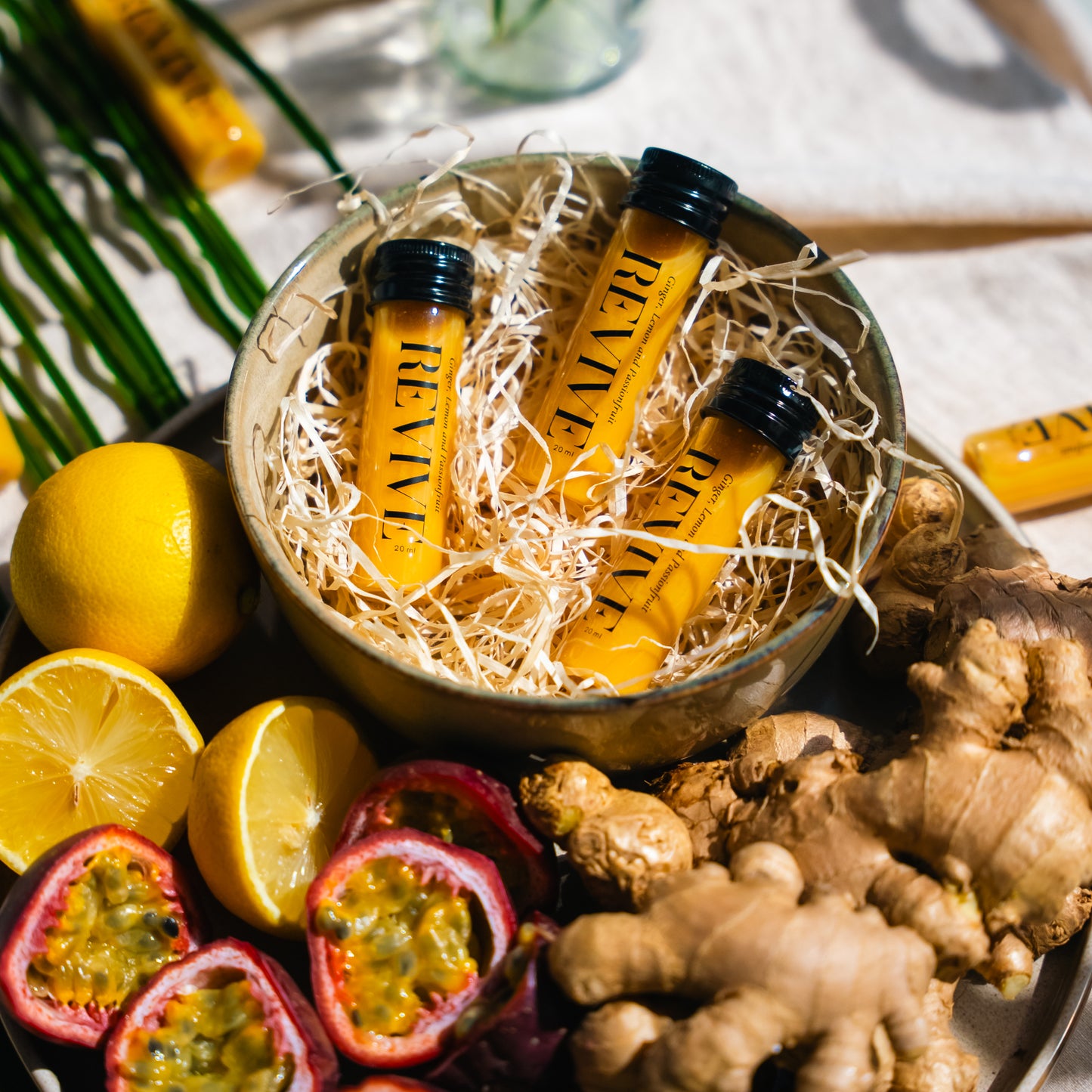 Gembershotjes - Citroen & Passievrucht